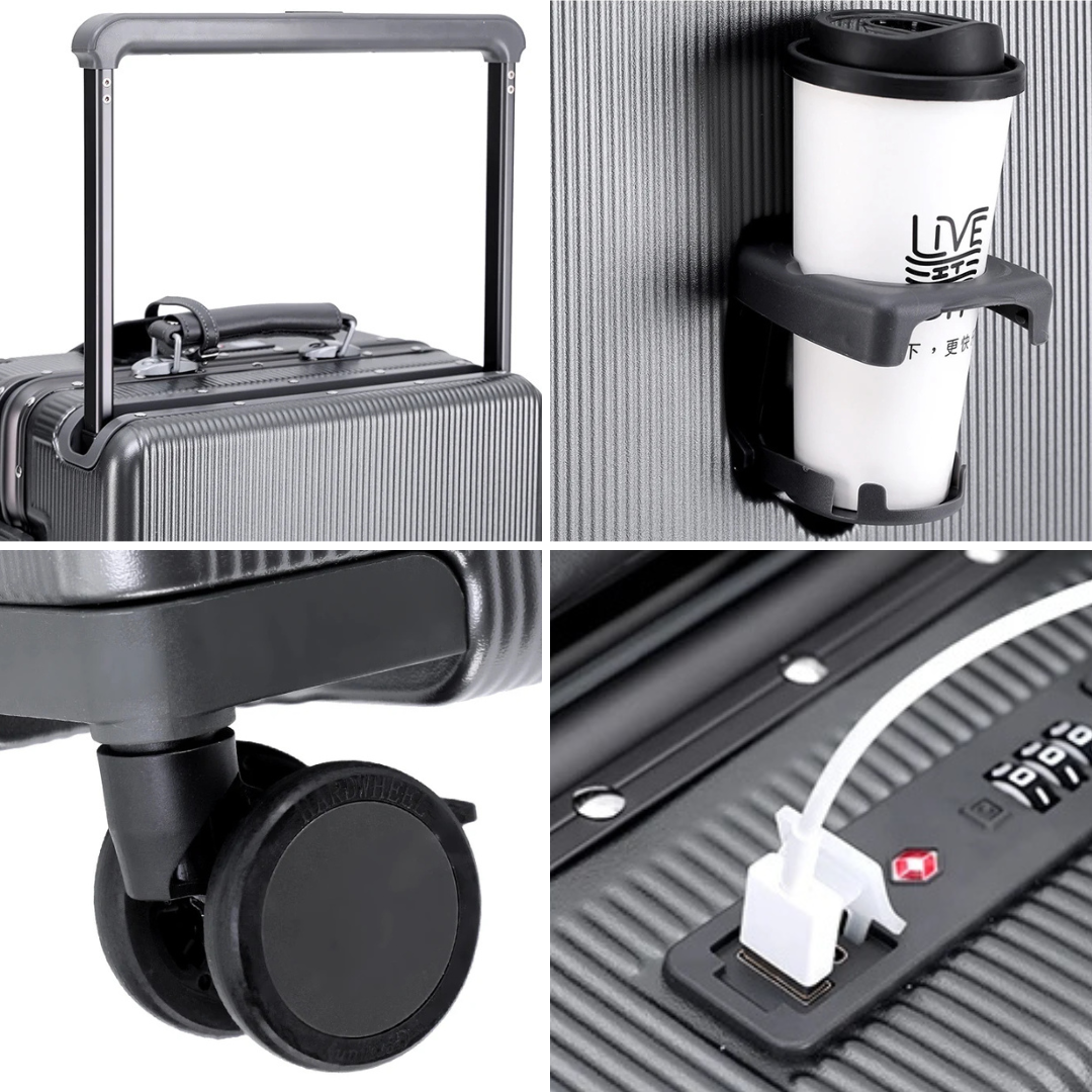 GlideGuard Aluminium Handbagage Pro